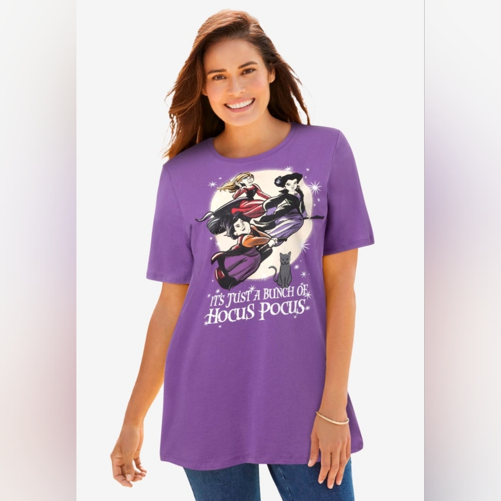 NEW NWT WomanWithin Plus Size Disney Tshirt Sz 1X (22/24)